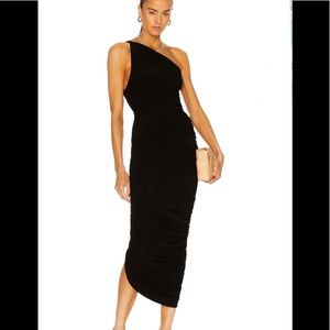 Norma Kamali One Shoulder Diana Gown